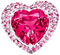 Heart.Gems.Jewels.Pink.Silver - KittyKatLuv65 - GIF animé gratuit GIF animé