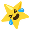 Emoji Kitchen laughing star - darmowe png animowany gif