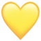 yellow heart emoji - bezmaksas png animēts GIF