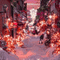 Red Christmas Street - Darmowy animowany GIF animowany gif