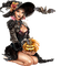 Halloween witch - nemokama png animuotas GIF