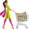 shopping woman - zdarma png animovaný GIF