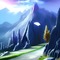 Blue Mountain Landscape - png gratis GIF animado