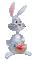 bunny hare hasen lièvre tube animation sweet gif anime animated easter Pâques Paques  ostern animal animaux egg eggs basket oeufs