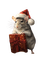 Noël souris cadeau - Free PNG Animated GIF