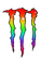 Rainbow Monster Energy - zdarma png animovaný GIF
