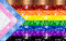 Glitter progress Pride flag variant