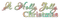 soave text christmas holly jolly green yellow pink - 免费PNG 动画 GIF