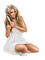 woman in white by nataliplus - ingyenes png animált GIF