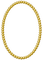 frame-gold pearls oval