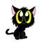 Чёрный кот - Zdarma animovaný GIF animovaný GIF