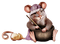 Ratón con una olla - zadarmo png animovaný GIF