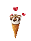 Ice Cream Chocolate Heart Gif - Bogusia - GIF animé gratuit GIF animé