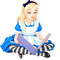Alice in wonderland - png gratuito GIF animata