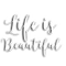 dolceluna text png quote beautiful life  white - zdarma png animovaný GIF