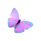 kikkapink deco scrap pink blue butterfly - png gratis GIF animado