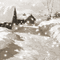 kikkapink sepia background snow winter - Animovaný GIF zadarmo animovaný GIF