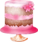 kikkapink deco scrap birthday pink cake - bezmaksas png animēts GIF
