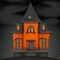 Black & Orange Haunted House - Zdarma animovaný GIF animovaný GIF
