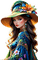 Женщина в шляпе - 無料png アニメーションGIF