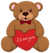 Kaz_Creations Valentine Deco Love Cute Teddy Bear - darmowe png animowany gif