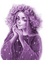 Y.A.M._Art Woman girl purple - png gratis GIF animado