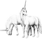 soave animals unicorn tree fantasy deco couple - ücretsiz png animasyonlu GIF