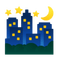 City Night Emoji - GIF animasi gratis