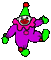 Silly clown dancing - GIF animé gratuit GIF animé