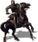 Knight with Horse 2 - ingyenes png animált GIF