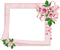 Cadre rose avec fleurs - ingyenes png animált GIF