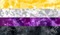 Nonbinary tie dye Pride flag - gratis png animeret GIF