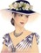 femme chapeau - δωρεάν png κινούμενο GIF