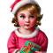 kikkapink vintage girl christmas winter - Free PNG Animated GIF