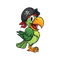 pirate parrot bp - Free PNG Animated GIF