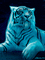 The Blue Saber toothed tiger - Zdarma animovaný GIF animovaný GIF