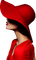 Woman Hat Red - Bogusia - darmowe png animowany gif