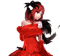 anime girl in red dolceluna - δωρεάν png κινούμενο GIF