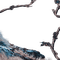 soave frame deco jungle tree branch grass blue - безплатен png анимиран GIF