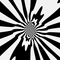 Forme hypnotique noir et blanc - GIF animé gratuit GIF animé