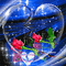 soave blackground valentine animated flowers rose - 無料のアニメーション GIF アニメーションGIF