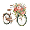Bicycle with Flowers - GIF animado grátis