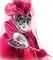 soave woman mask venice carnival black white pink - ilmainen png animoitu GIF