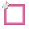 Small Pink Frame - ingyenes png animált GIF