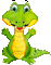Y.A.M._Summer little animals crocodile - 無料のアニメーション GIF アニメーションGIF
