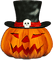 soave deco halloween  pumpkin  black red orange - png gratuito GIF animata