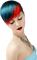 Woman Red Blue- Bogusia - zdarma png animovaný GIF