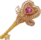 gold heart princess key - Free PNG Animated GIF