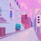 Pink Anime City - kostenlos png Animiertes GIF