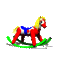 rocking horse - Бесплатный анимированный гифка анимированный гифка